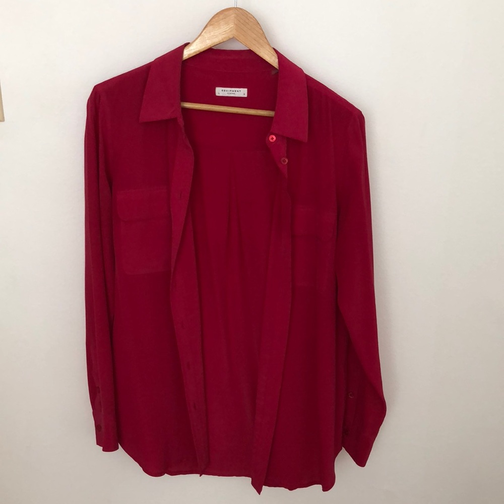 Equipment silk fuchsia size L